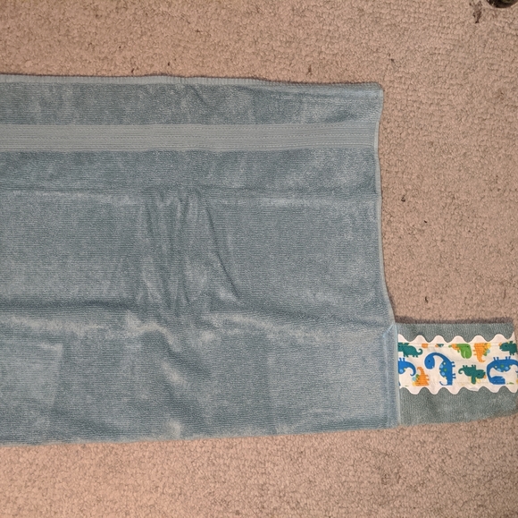 Light Gray Blue Hooded Kids Towel - Picture 3 of 5